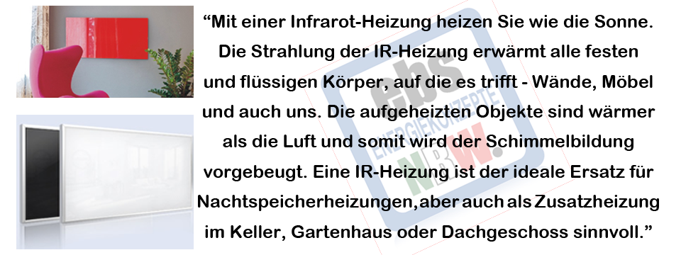 Infrarotheizungen wärmen wie die Sonne!